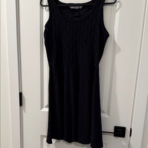 Athleta Black Textured Mini Dress